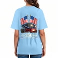 thumbnail image 6 of felwors 250 Years America Shirt for Women Vintage Happy 250th Birthday USA Shirt Independence Day 1776-2026 Freedom Shirts (Sky Blue, XXXL), 6 of 9