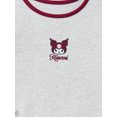 thumbnail image 6 of Wonder Nation Hello Kitty Girls Cotton Kuromi Graphic Tee with Long Sleeves, Sizes 4-18, 6 of 7
