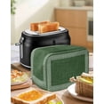 thumbnail image 4 of Green Retro Greek Key Toaster Cover 2 Slice, Small Kitchen Appliance Covers, Geometric Greece Ancient Rustic Toaster Oven Cover with Loop, Bread Machine Cover Polyester Dust Cover Protection, 4 of 4
