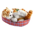 thumbnail image 1 of Simulación de gato de compañía encantadora gato con maillotes de sonidos para niños niñas para niñas gatos durmientes en la colchoneta de gatos Gato naranja del cuerpo, 1 of 8