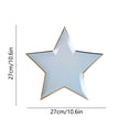 thumbnail image 3 of Danhjin Paper Plates Stamping Pentagram Multi Coloured Paper Tray Disposable Dinner Tray Party Party Kids Birthday Tray Kitchen Gadgets, 3 of 6