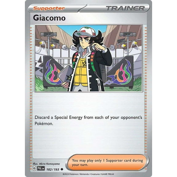 Pokemon Paldea Evolved Uncommon Giacomo #182