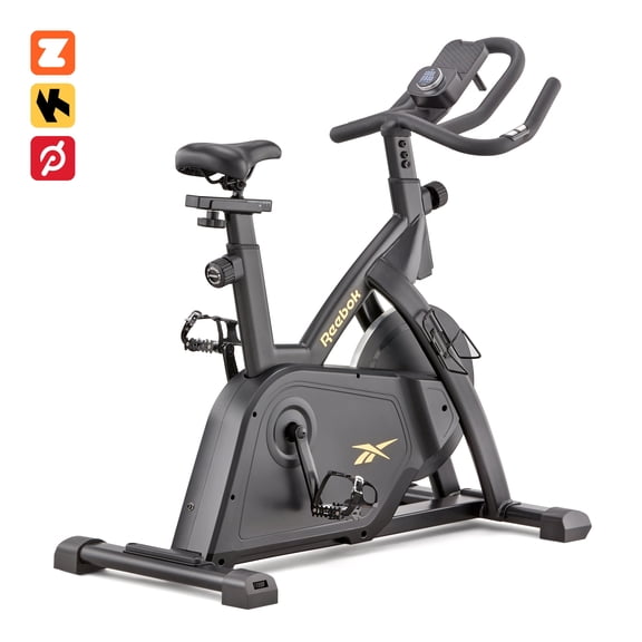 Reebok FR30 Sprint Bike, Indoor Stationary Cycling, Cardio Exercise, bluetooth, 32 electronic resistance levels, 297 lbs Weight capacity, Plus 60 Day Free Kinomap Membership