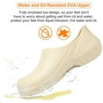 thumbnail image 2 of Non Slip Kitchen Shoes Waterproof Chef Clogs Men's Women's Work Shoes,Slip-On Comfortable Garden & Restaurant Slip Resistant Anti-EVA Footwear, 2 of 7