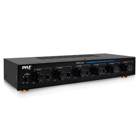 PYLE PSPVC6 - 6 Channel High Power Stereo Speaker Selector W/Volume