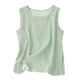 thumbnail image 1 of Camisas Y Tops de Verano de Mujer Cuello Redondo Camisa sin Mangas de Rayas Tela Cómoda Casual para Citas, Ocasional, Fiesta, Playa, Trabajo, 1 of 8