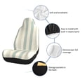 thumbnail image 6 of Car Seat Covers Are Protected From Dust And Spillage And Elastic Straps Are Easy To Install For Easy Car Suv Truck Delivery Palegreen Stripe Hand-Drawn Sketch_4 1, 6 of 8