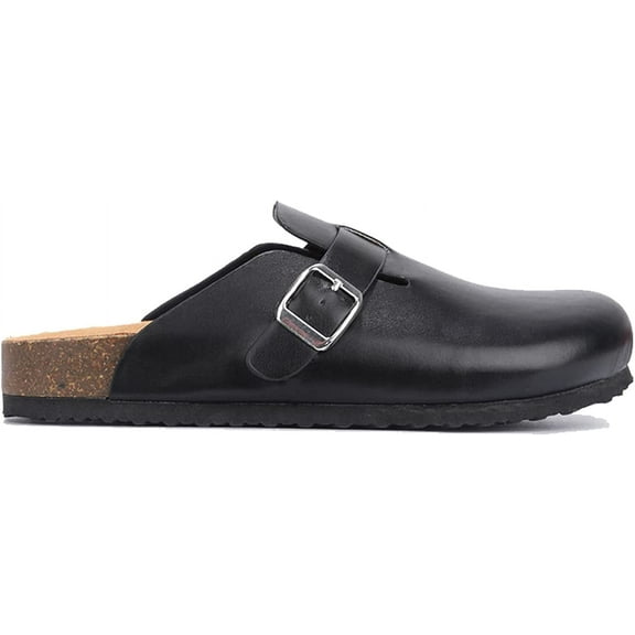 CAPE ROBBIN WOMEN CARRERA MULE SANDALS BLACK SIZE 11