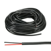 Uxcell 22AWG Electrical Wire 2 Conductors UL2464 Tinned Copper 33Ft Low Voltage Black