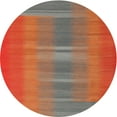 thumbnail image 1 of Ahgly Company Indoor Round Contemporary Dark Almond Brown Abstract Area Rugs, 5' Round, 1 of 6