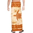 thumbnail image 4 of HAPPY BAY Men's Pareo Regular Surfing Dashiki Sarong Long Beach Wrap One Size Orange-Y572 Summer Vacation Party, 4 of 4