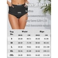 thumbnail image 7 of FEOYA Bikini Bottoms for Women Tummy Control Ladies High Waisted Swim Shorts Full Coverage Bathing Suit with Pockets Summer Swimwear for Gym Swimming Active Yoya L Black, 7 of 7