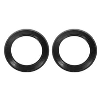 2  Pack Flush Valve Seal 3.03" ID. x 4.29" OD. Silicone Toilet Gasket, Black