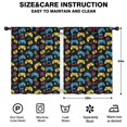 thumbnail image 2 of Blackout Kids Curtains,Yellow Blue Controllers Games Icons Black Pattern Childrens Insulated Curtains Set Of 2,Bedroom Essentials,Toddler Room Decor 42"x54", 2 of 5
