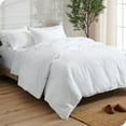 thumbnail image 2 of Bare Home Luxury Duvet Cover and Sham Set - Premium 1800 Collection - Ultra-Soft - Oversized King, White, 3-Pieces, 2 of 8