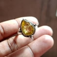 thumbnail image 5 of Citrine Ring, 925 Silver Ring, Dainty Ring, Women Ring, Gemstone Ring, Citrine Jewelry, Handmade Ring, Statement Ring, Boho Ring, 5 of 10