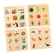 thumbnail image 4 of Tablero de rompecabezas de madera a juego para niños de 3 a 5 años, juguete Montessori, actividades educativas, bloques de frutas y animales combinado, 4 of 8