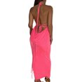 thumbnail image 4 of SAYOO Vestido largo de color sólido para mujer, vestido sin mangas con cuello colgante y espalda descubierta, paquete de verano, fiesta de cadera, una pieza SAYOO Moda, 4 of 6