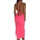 thumbnail image 4 of SAYOO Vestido largo de color sólido para mujer, vestido sin mangas con cuello colgante y espalda descubierta, paquete de verano, fiesta de cadera, una pieza SAYOO Moda, 4 of 6