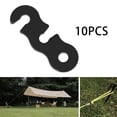 thumbnail image 2 of 10Pieces Tent Rope Adjuster Ultralight Strong for Outdoor Shelters Accessories Activity Black, 2 of 9