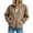 Khaki #06, variant on Womens Quarter Zip Pullover Oversized Corduroy Jacket Fll Winter Casual Sweatshirt Hoodies with Pockets XL