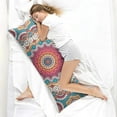 thumbnail image 4 of Mandala Long Body Pillow Cover – Soft & Breathable Meditation Fabric, Hidden Zipper, 20"x54", Psychedelic Trippy Print – Gift for Side Sleepers, Pregnancy, Zen Home Decor, 4 of 6