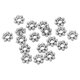 thumbnail image 1 of EeaseMX 200 cuentas espaciadoras de metal de margaritas de plata tibetana antigua de 4 mm para hacer joyas DIY, 1 of 7