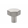 thumbnail image 2 of Emtek 86458US15 1.5 in. Mod Hex Cabinet Knob, Satin Nickel, 2 of 2