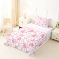 thumbnail image 5 of Erosebridal Dreamy Princess Style Twin Sheet Sets,Pink Loves Heart Bedding For Girls Kids 3-Piece, 5 of 6