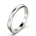 thumbnail image 2 of 3mm Comfort Fit Wedding Band 18K White Gold Over Silver, 2 of 4