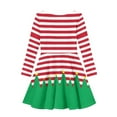 thumbnail image 5 of DISNIMO Christmas Dress Girl Christmas Tree Dress Girls Red Striped Dress Kids Dress Kid Girl 11 to 12 Long Sleeve Beach Dress Girls Midi Winter Dresses Kids Twirl Dress Girls Swing Dresses Soft, 5 of 6
