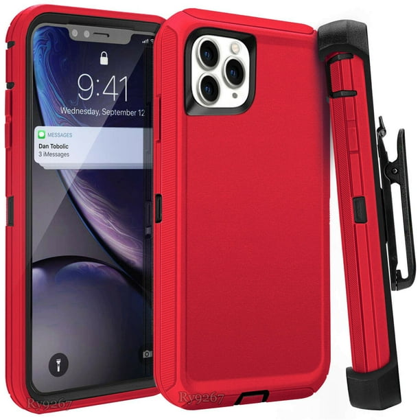 For iphone 11 Pro Case Cover w/Screen & Clip fit Otterbox Defender