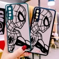 thumbnail image 4 of Marvel Spider-Man Iron Man Sketch Shockproof Case Funda For OPPO RENO 7 7Z 8 2 2F 3 4 5 6 6Z PRO PLUS 5G 4G Clear Hard TPU Case, 4 of 5