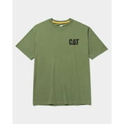 Caterpillar Men's Trademark T-Shirts with Shape-Retention Rib Trim Spandex, Tagless Neck, and CAT Logo on Left Chest, Chive, 3XL