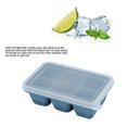thumbnail image 4 of Bandejas Para Cubitos De Hielo, Moldes De Cubitos De Hielo De Silicona A Prueba De Fugas, 6 Rejillas Con Tapa Extraíble Para Uso Doméstico, 4 of 7