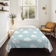 thumbnail image 4 of Clouds Tapestry for Bedroom Wall Hanging Tapestry, Cartoon Blue Sky Minimalist Aesthetic Ceiling Backdrop Tapestries Poster Blanket Wall Decor for Teens Room Living Room Dorm 51" x 59", 4 of 8