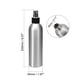 thumbnail image 2 of Botella de spray Uxcell de 8.5oz/250ml con pulverizador de niebla fina recargable negro tono aluminio plateado 2 paquetes, 2 of 5