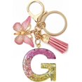 thumbnail image 1 of Letter Keychain,26 Letters A-Z Decorative Letter Keychain,Name Keychain for Women Girls Men Teenager Gift, 1 of 2