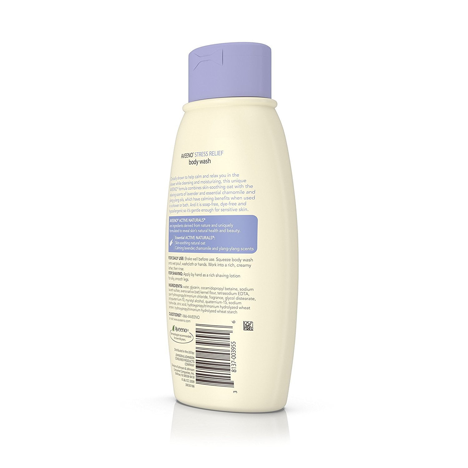 Aveeno Stress Relief Body Wash With Lavender, Chamomile And YlangYlang