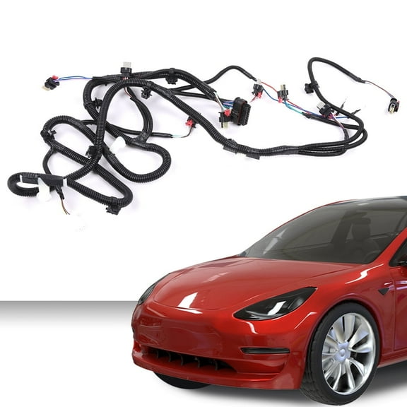 PIT66 Front Bumper Park Sensor Wiring Harness Fit for Tesla Model 3 2017-2022 1067958-00-G, 1067958-00-f