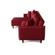 thumbnail image 5 of Sala Modular Sofá Cama Reversible De Lino Rojo Beehive Memory Foam Modelo Analia, 5 of 8
