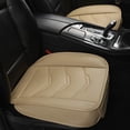 thumbnail image 1 of Pu Leather Car Seat Bottom Covers Protectors Include Pair Front Driver Seat Pad Mat and Rear Bench Cover Universal Fit % Vehicles, 1 of 8