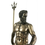 11.75 Inch Greek Figure Poseidon with Trident Decor Gift Objet D Art