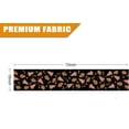 thumbnail image 5 of Gingerbread Christmas Decorations Black Table Runner Pink Tree Glitter Xmas Winter Candy Cane Holiday Kitchen Dining Merry Christmas Table Decor 13x72 in, 5 of 5