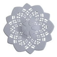 thumbnail image 4 of Hair Catcher Silicone Hair Stopper Shower Drain Covers with Suction Cups Suit for Bathroom Bathtub and Kitchen,Gray, 4 of 7