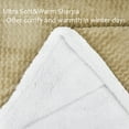 thumbnail image 2 of Catalonia Sherpa Throws Fluffy Fuzzy Fleece Blanket 50”x60” for Adults Children, Super Soft Comfy Plush for Sofa Couch Bed Reversible All Season, Mocha, 2 of 7