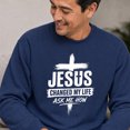thumbnail image 3 of Jollimate Jesus Changed My Life Sweatshirt, Men's Jesus Crew, Religious Gift For Him, Faith Gift, 3 of 6
