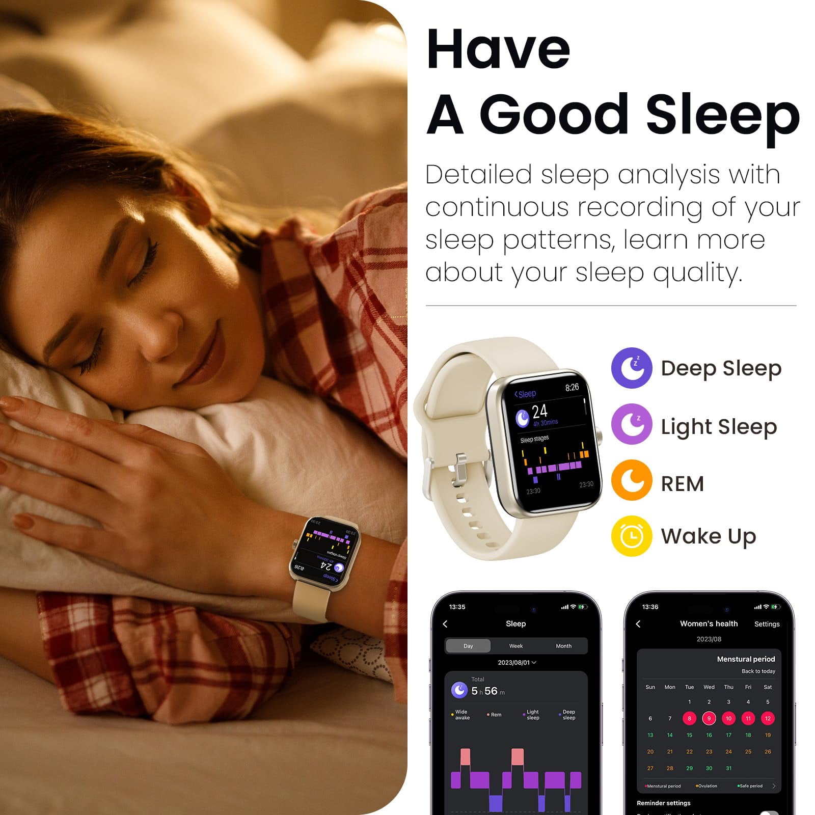 TOZO S3 Smart Watch for Men Women,IP68 Waterproof Smartwatch for iPhone Android,Bluetooth Call(Answer/Make Calls)100+ Sports Modes,1.83" HD Color Fitness Tracker Sleep Monitor for Gift Gold