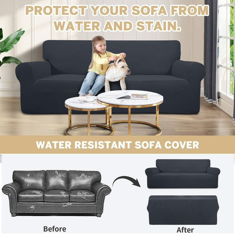 Sanmadrola 100% Waterproof Sofa Cover Non Slip Couch Cover