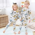 thumbnail image 2 of LIIPEE Cartoon Graphic Pajamas For Boys Long Sleeve Tees And Pants Pajama Set 2 Piece Kids Autumn Comfortable Cute Everyday Sleepwear,11-12 Years, 2 of 8